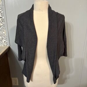 White House Black Market‎ Gray Open Front Cardigan Lightweight (Women's Small)